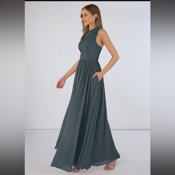 Azazie Molly A8 Pewter - Picture 2 of 4